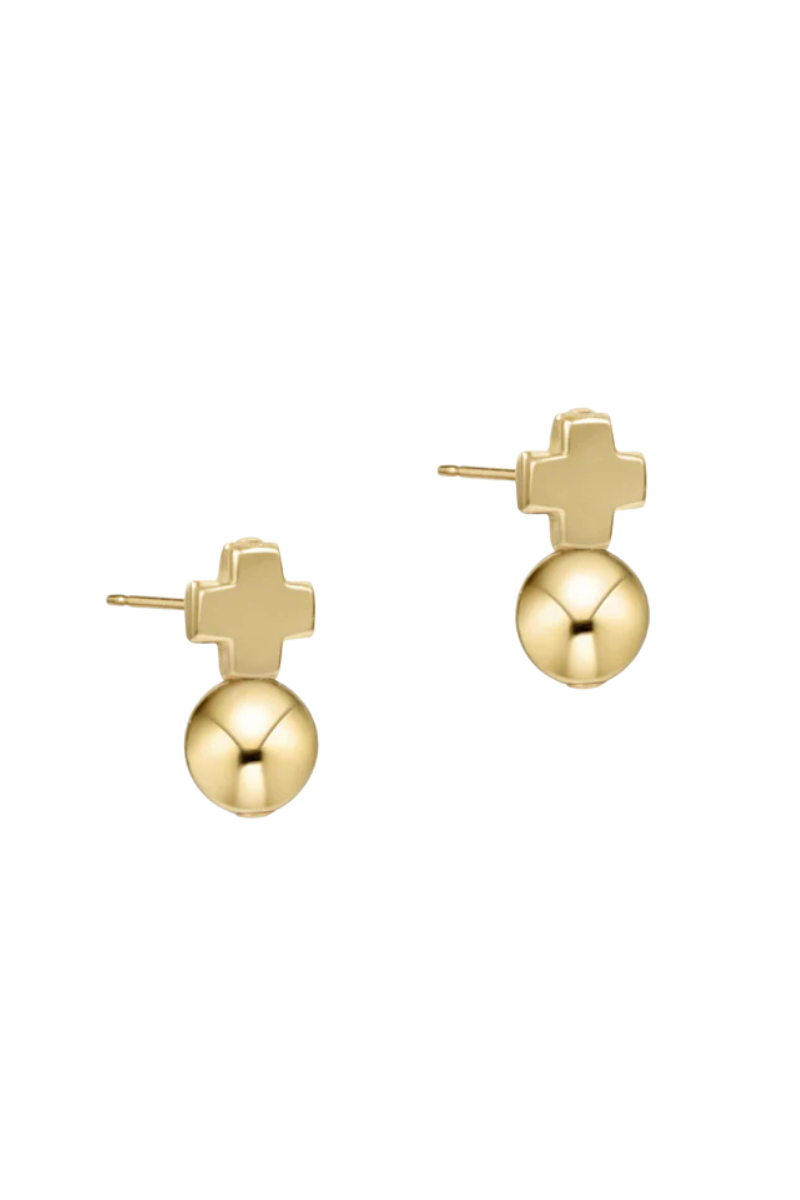 Signature Cross Gold Stud - Classic Gold