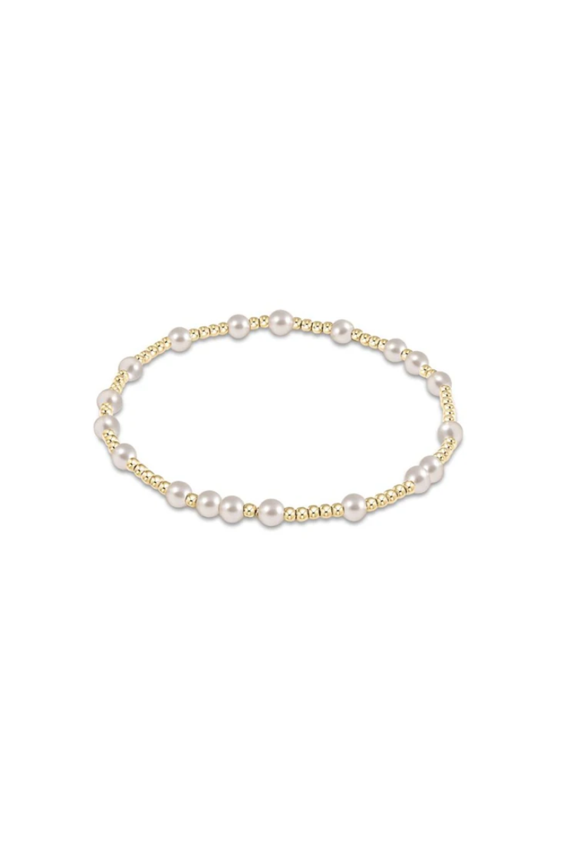 EXTENDS Hope Unwritten 4mm Bead Bracelet - Pearl