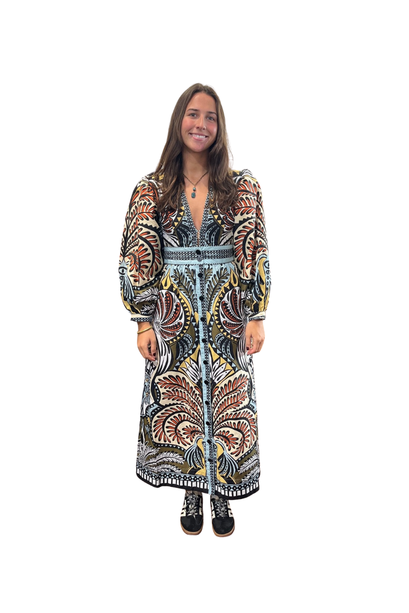 Balamana Multicolor Maxi Dress