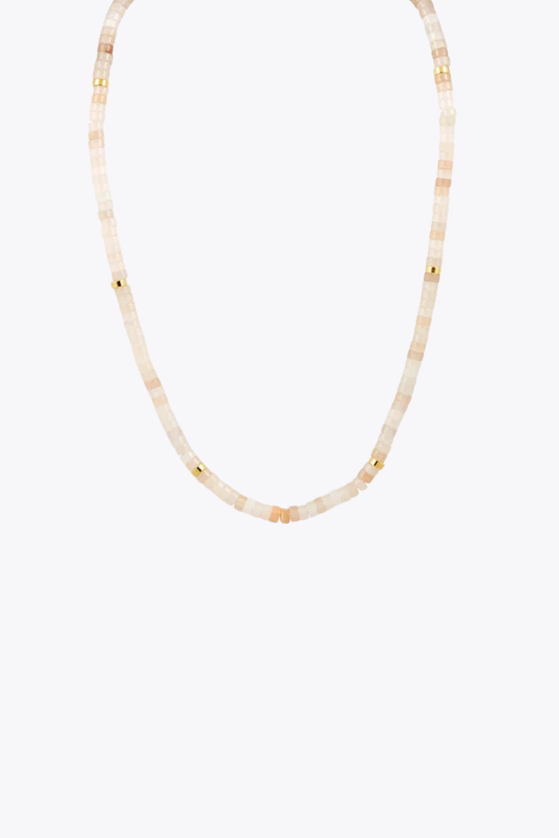 Isla Beaded Necklace Pink