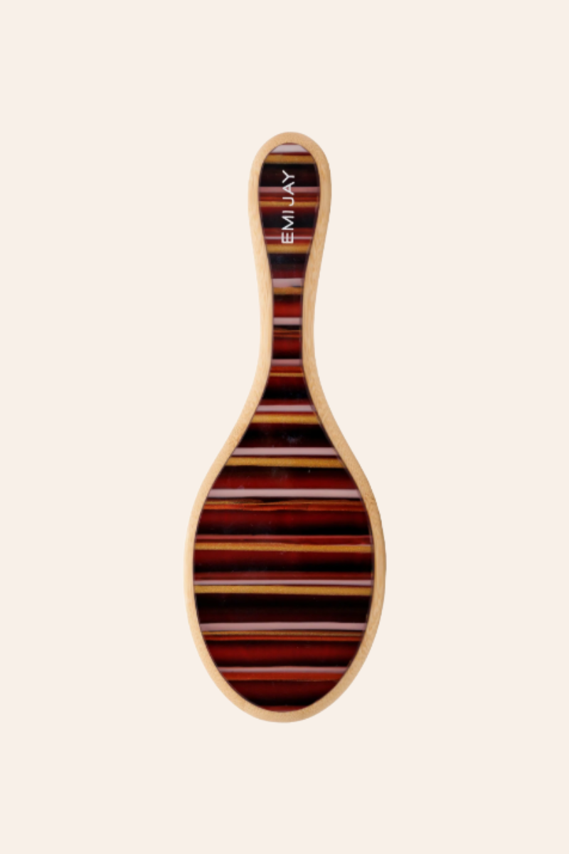 Flat Bamboo Hair Brush in Nightcap