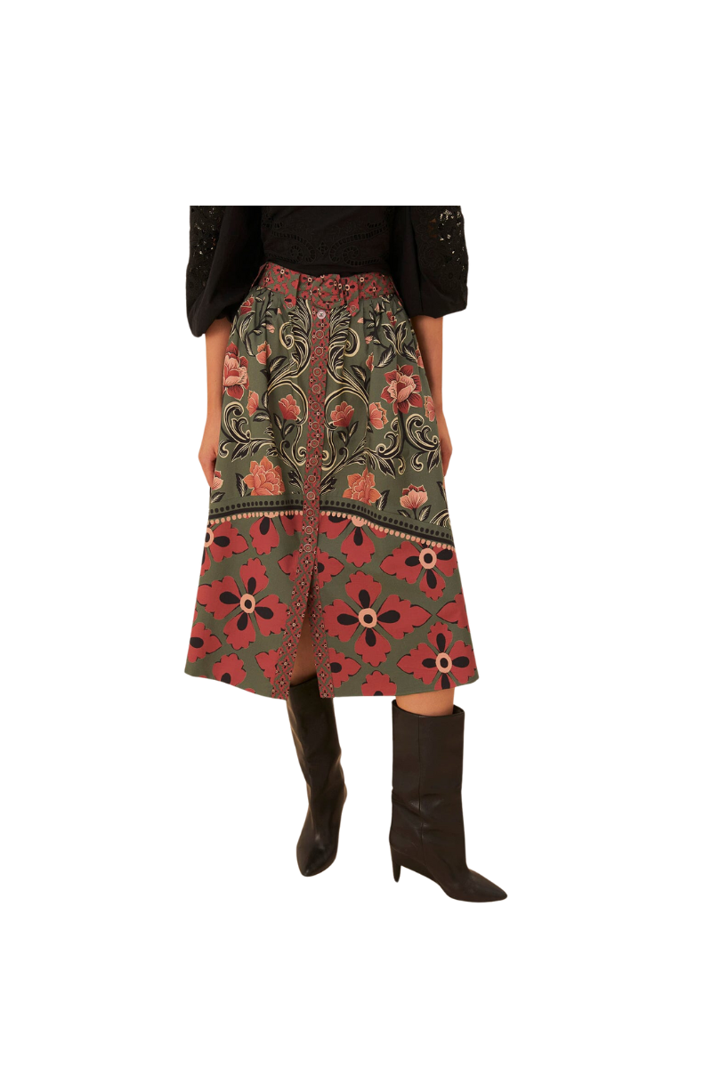 Arabesque Midi Skirt