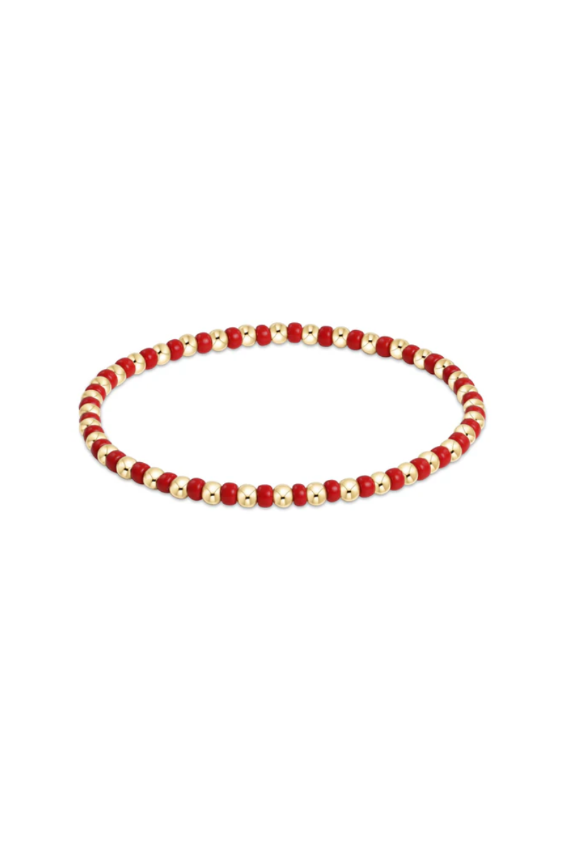 Gameday Hope Grateful Bracelet - Bright Red