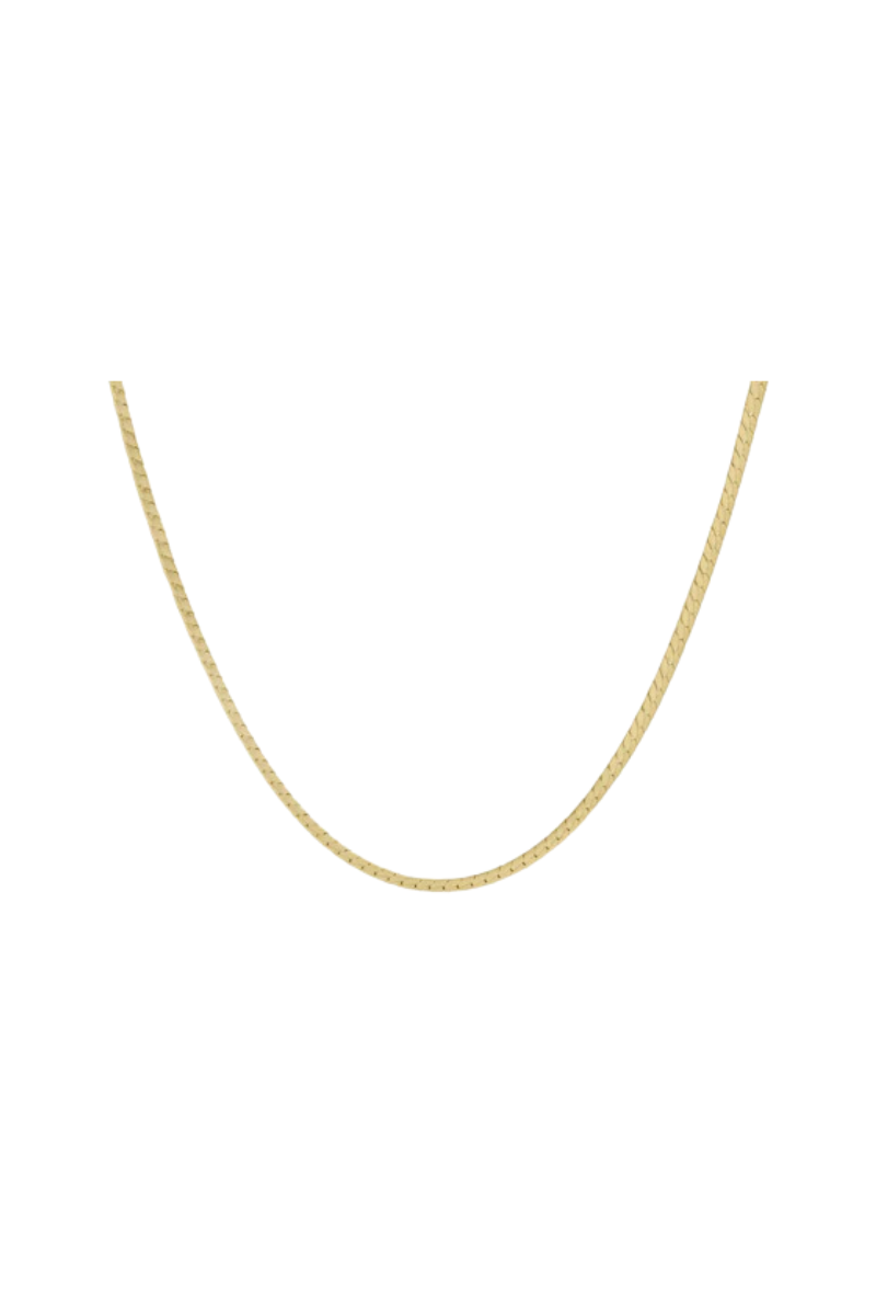 15" Choker Herringbone Chain - Gold