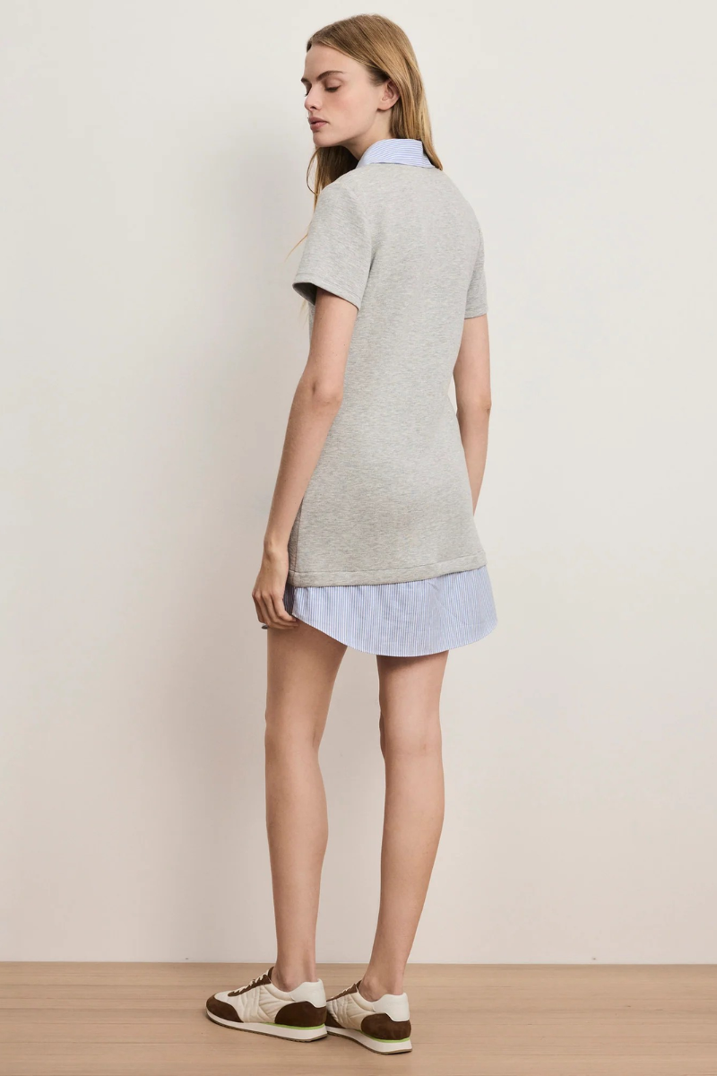 Kenwood Mixed-Media Mini Dress