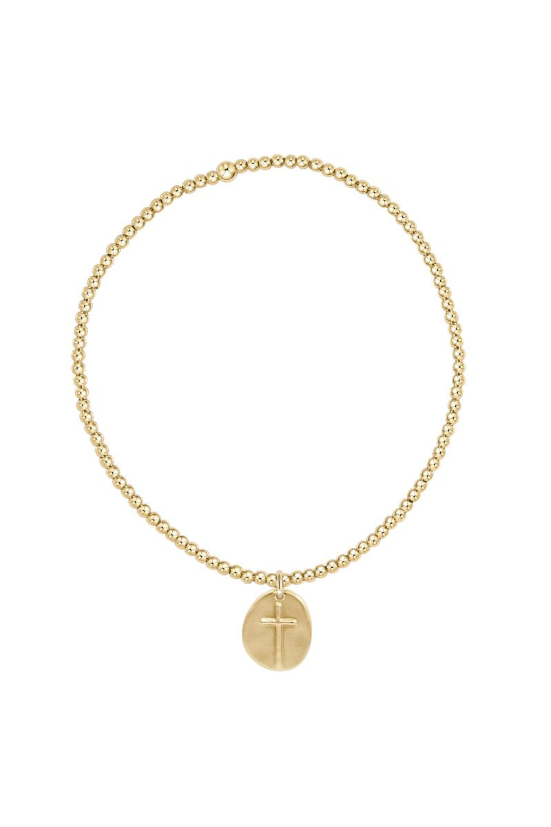 EXTENDS Classic Gold 2mm Bead Bracelet - Inspire Small Gold Charm