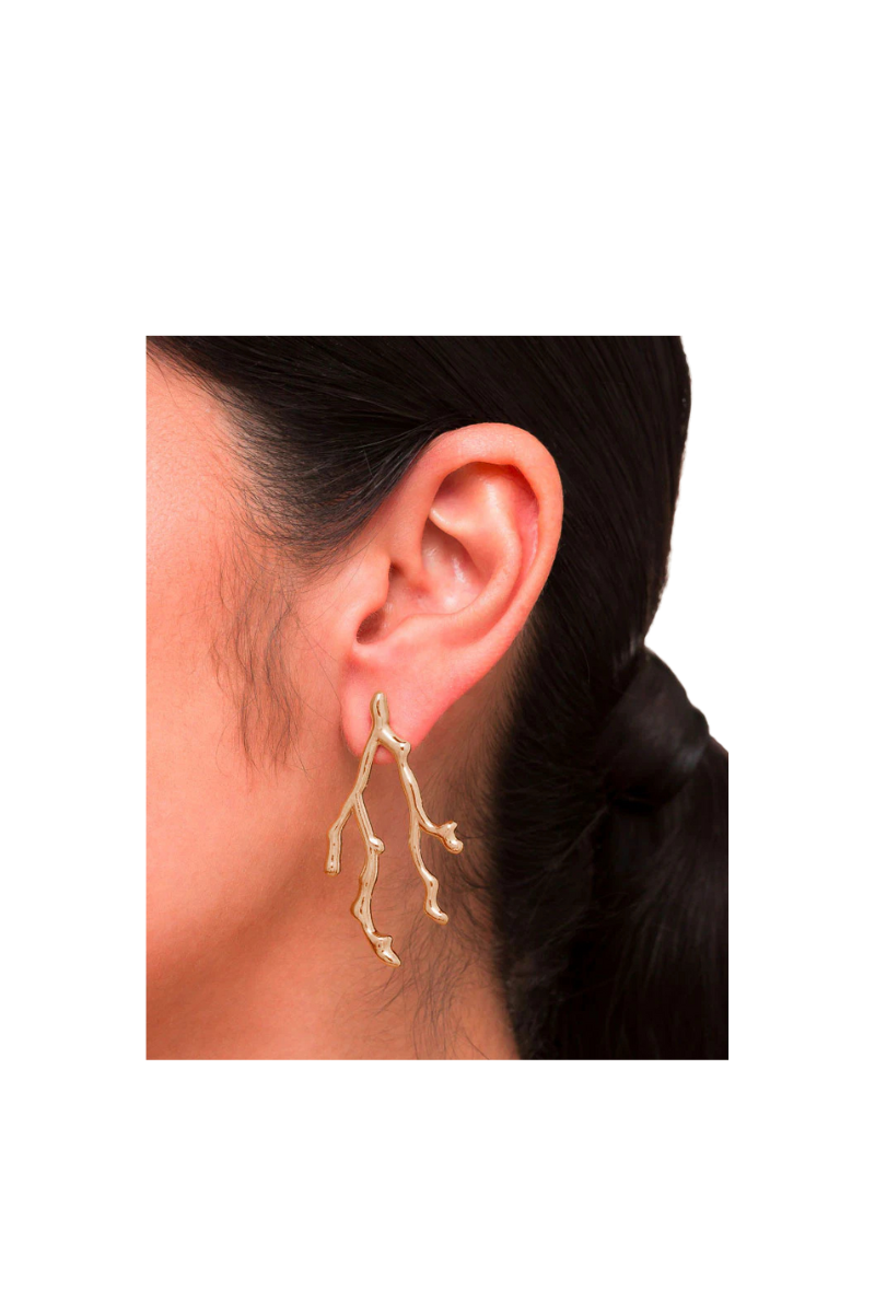 Coral Cascade Earrings