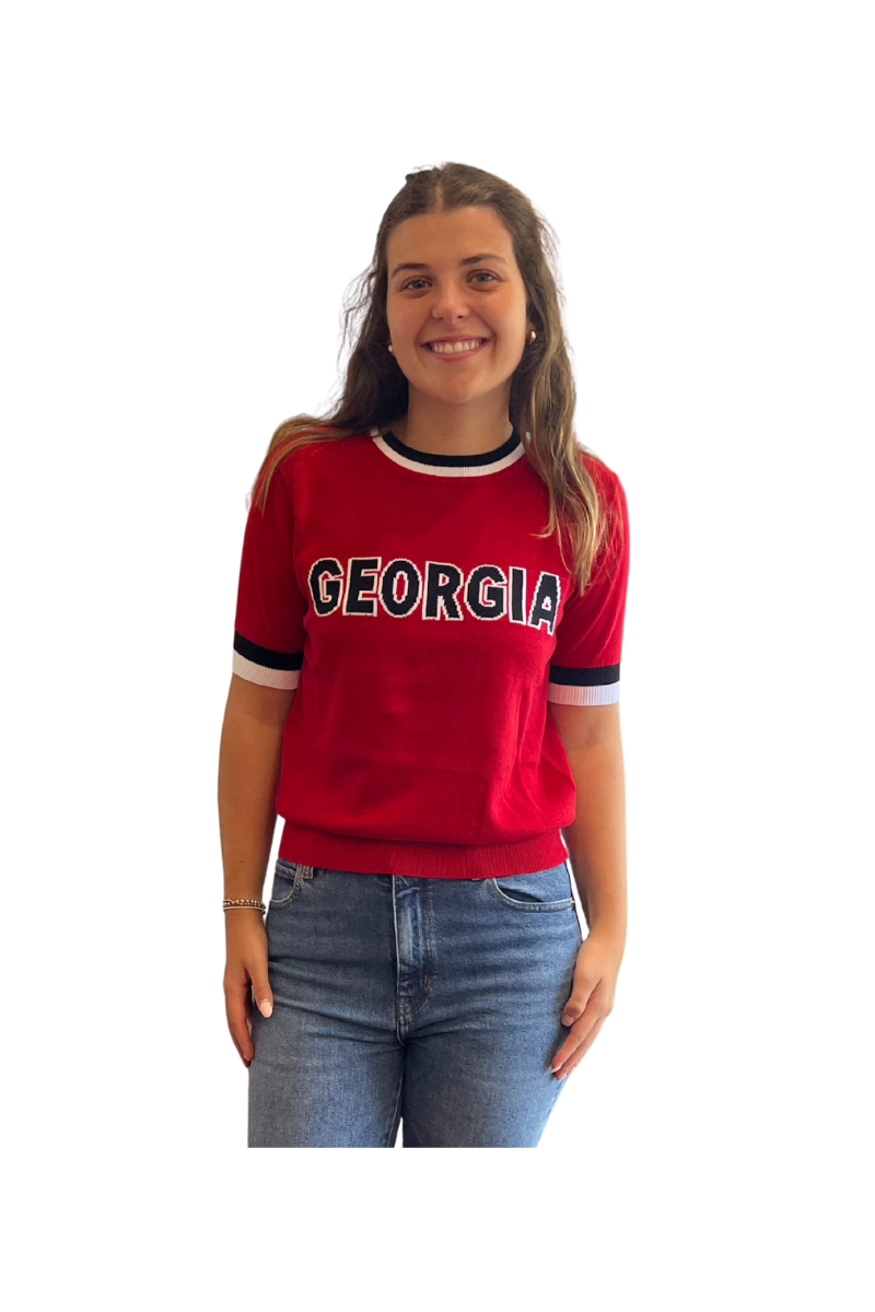 Ringer Cotton Georgia Knit Sweater
