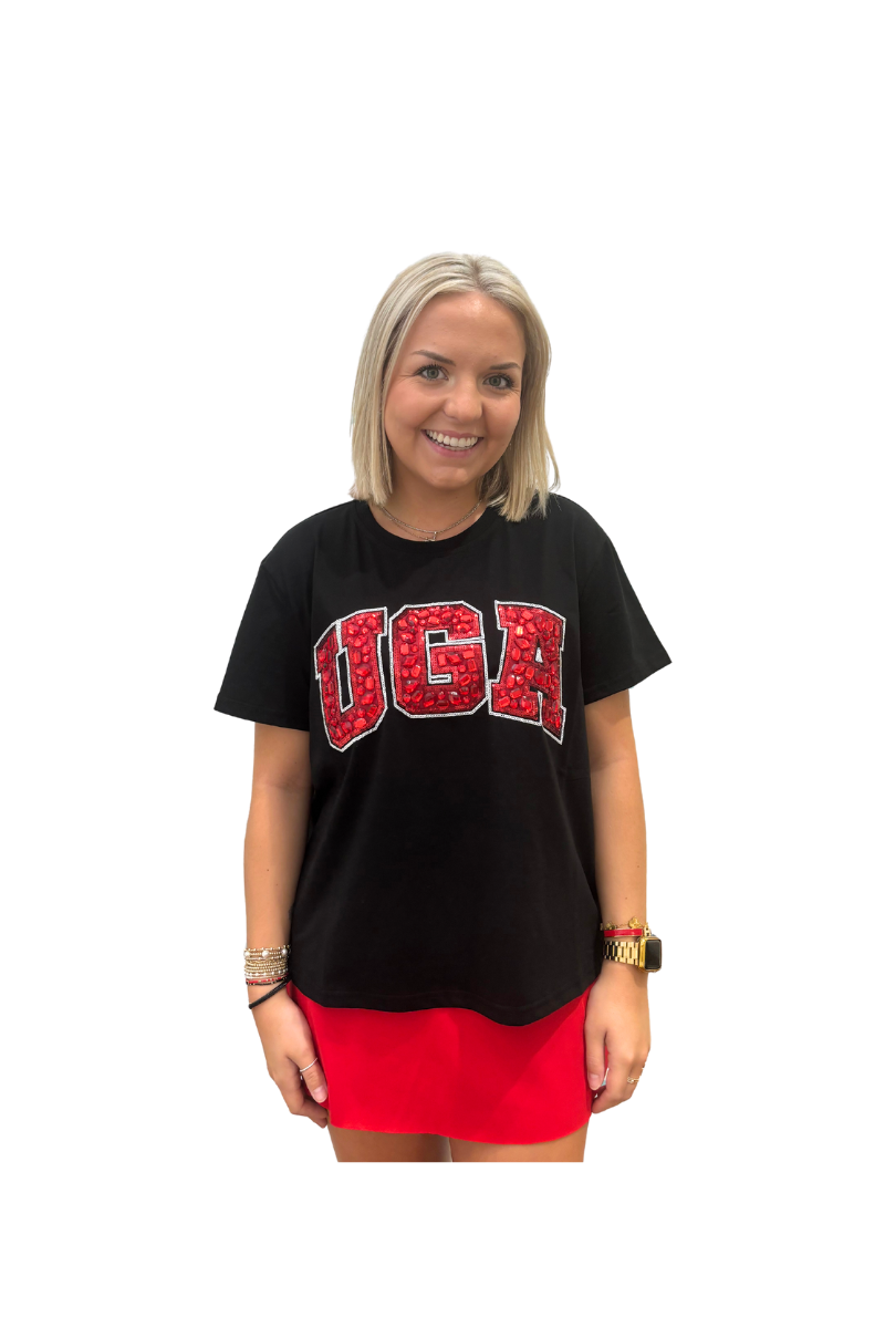 Licensed-Black Jewel 'UGA' Tee