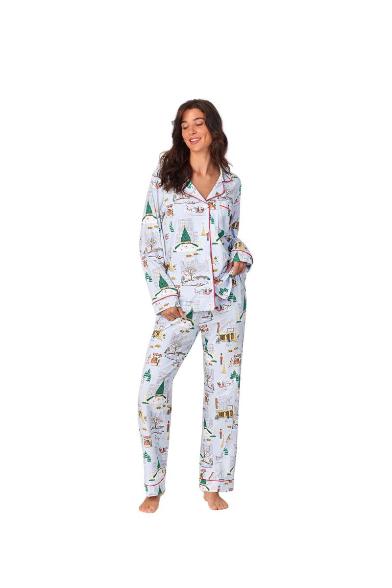 Holiday in the City Long Sleeve PJ Set