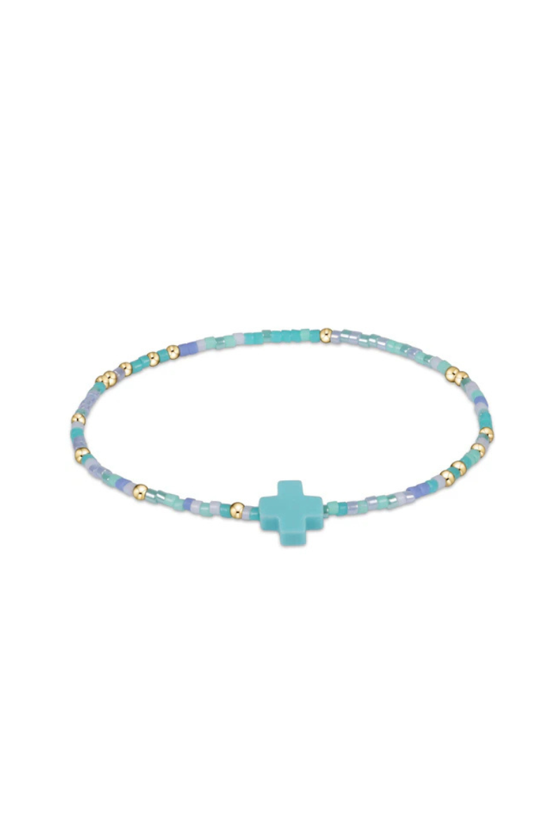 egirl hope unwritten signature cross bracelet - sea said