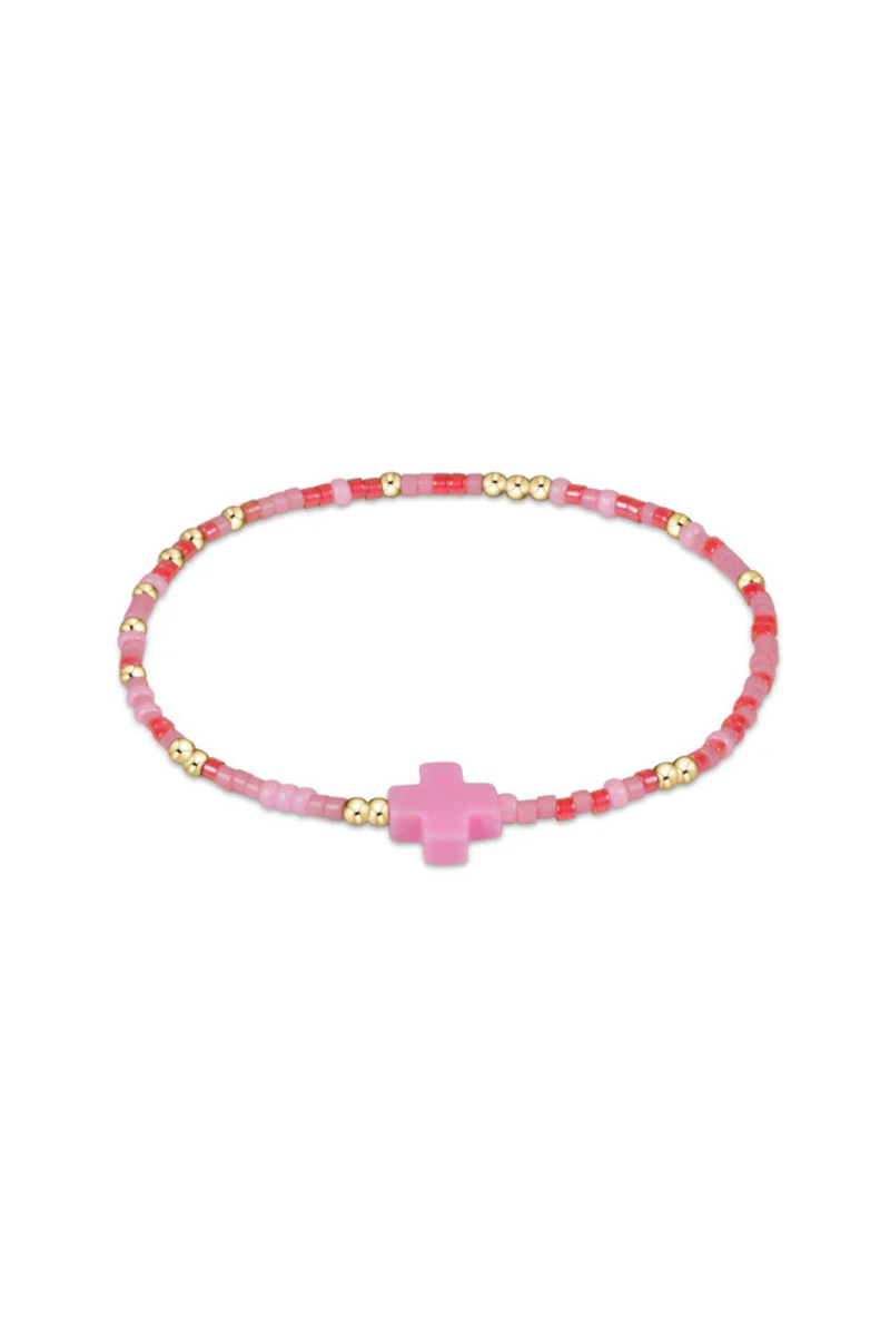 egirl hope unwritten signature cross bracelet - party like a flockstar