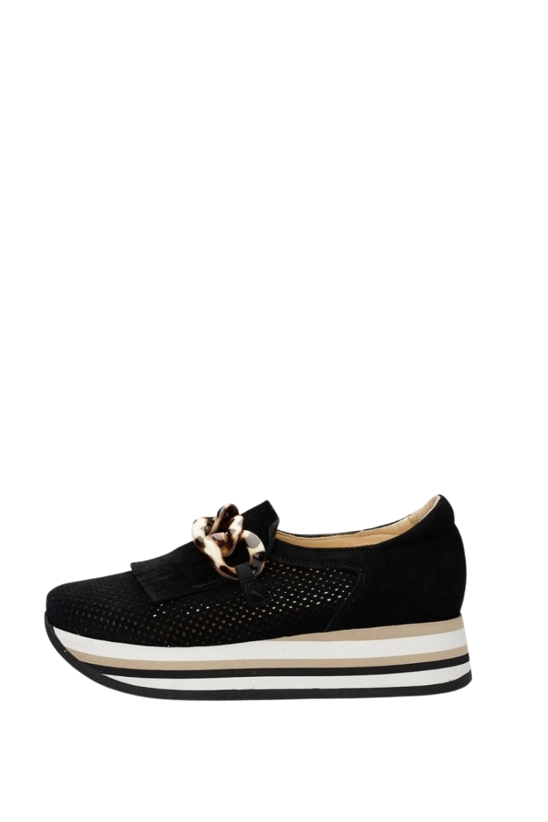 Velour Black - Cadie Sneakers