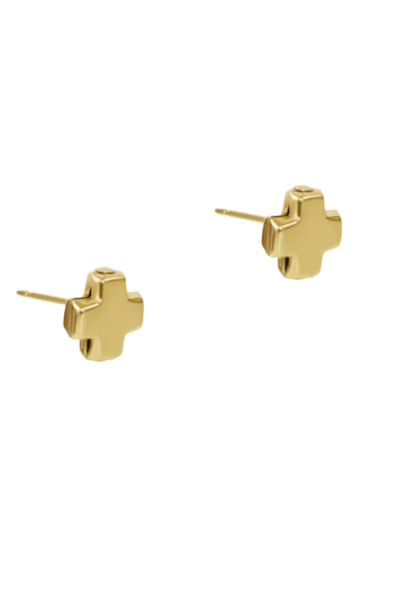 Signature Cross Gold Stud - Gold