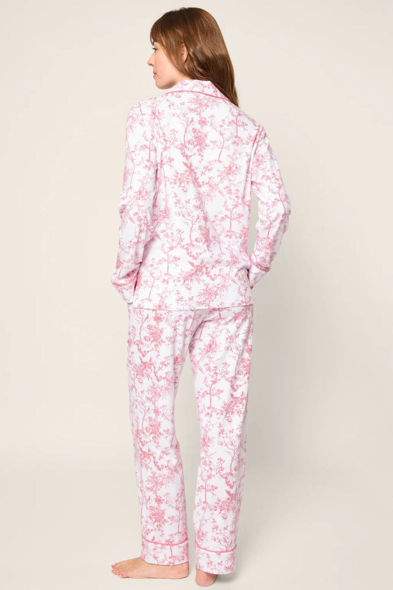 Women's Pima Pajama in Pink Timeless Toile