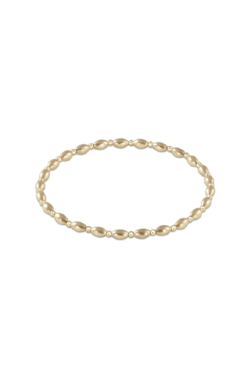 Harmony Grateful Pattern 2.5mm Bead Bracelet- Gold