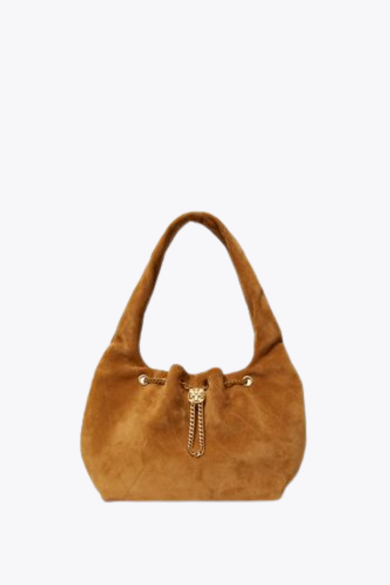 Charlie Quilted Suede Mini Hobo