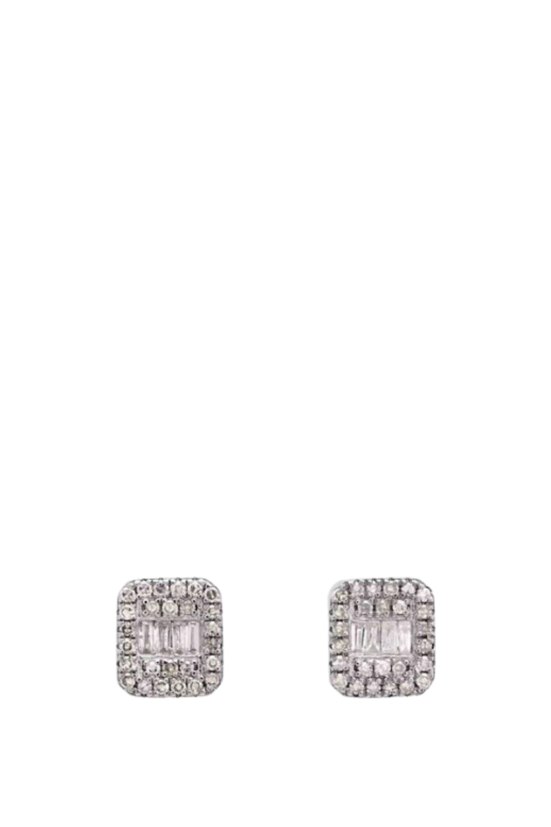 Baguette Square Studs VE339