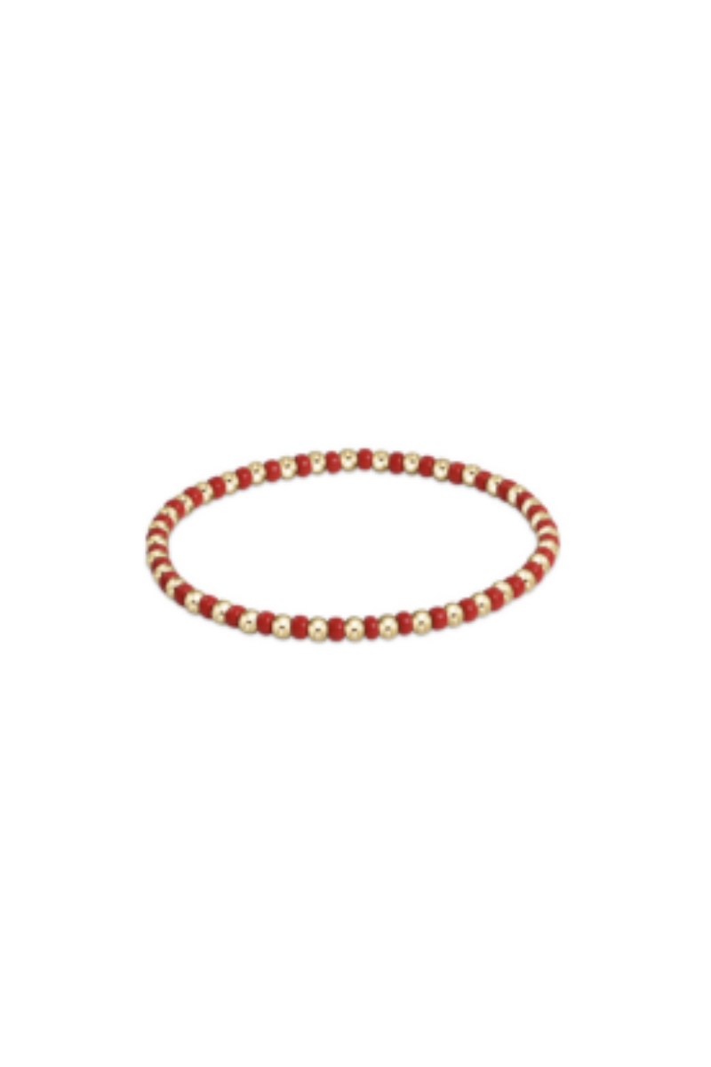 Gameday Hope Grateful Bracelet - Bright Red