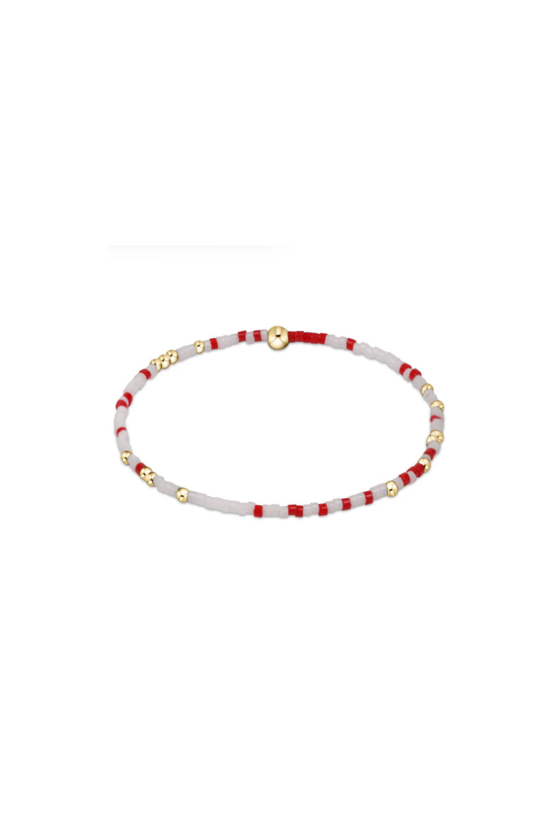 Gameday Hope Unwritten Bracelet - Bright Red-White