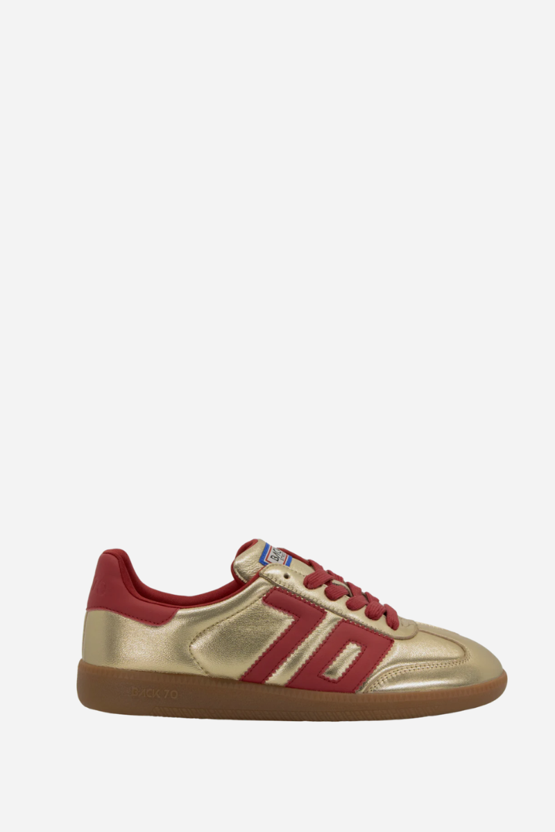 Back 70 Streetwear Cloud Sneaker Gold and Red