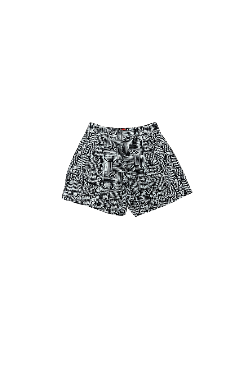 Willa Short Black Swirl