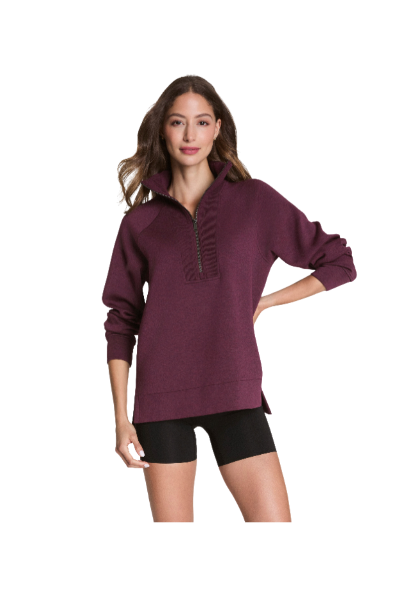 Brushed Half Zip Tunic