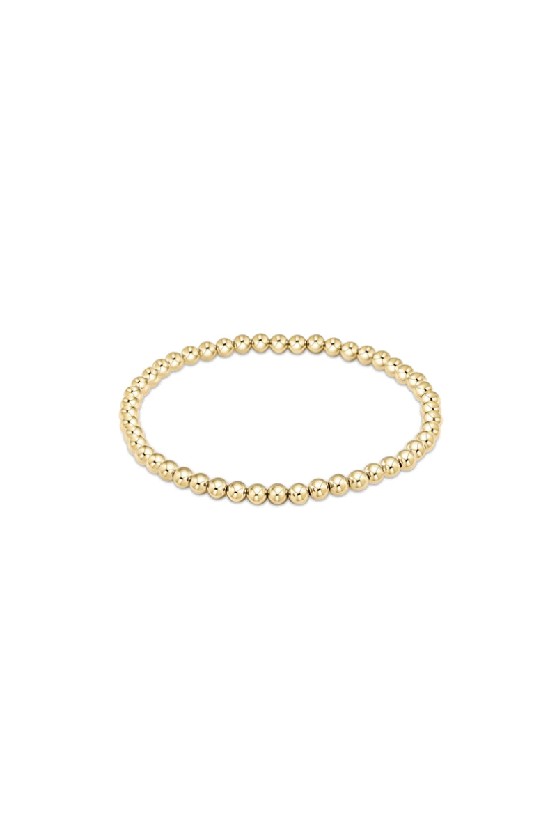 Classic Gold 4mm Bead Bracelet