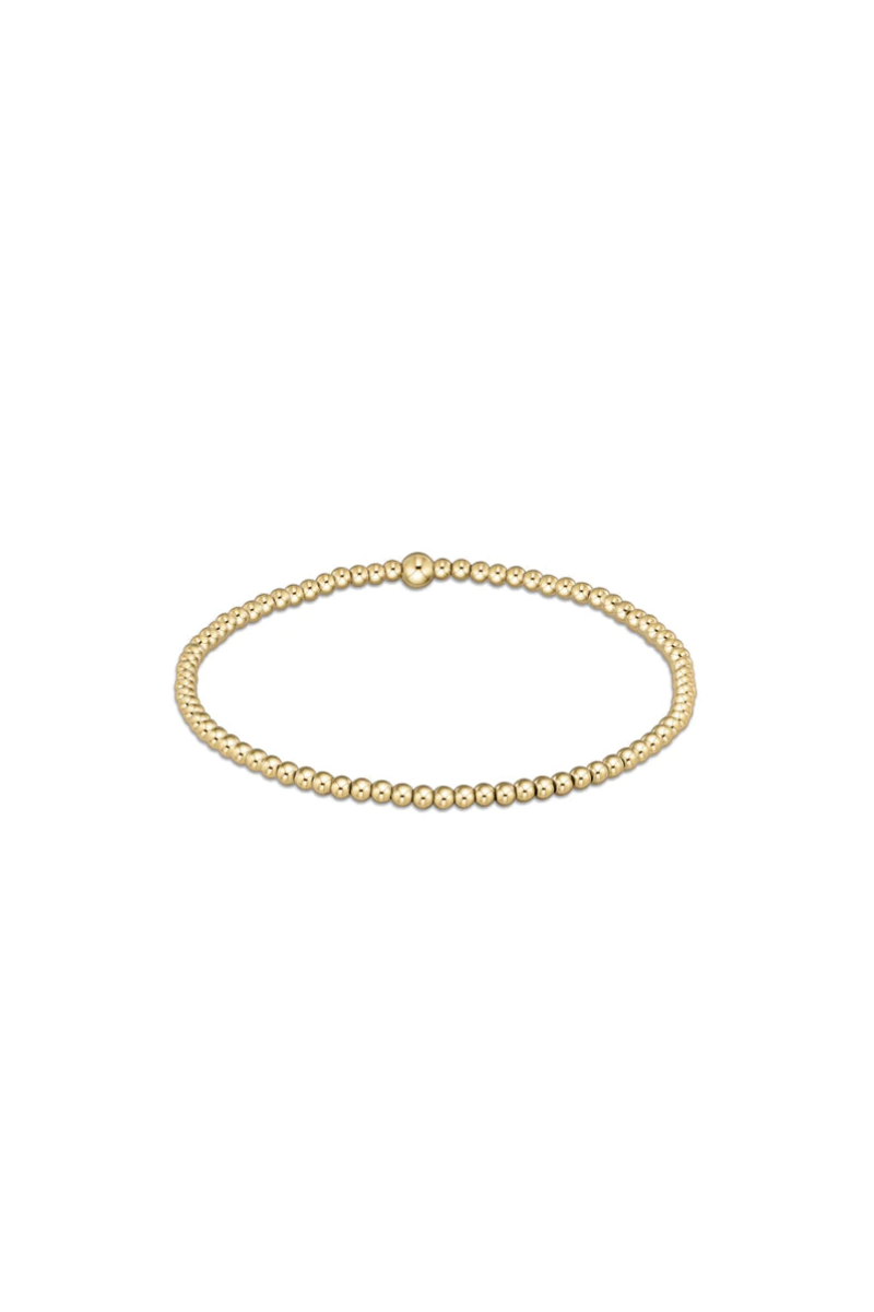 Classic Gold 2.5mm Bead Bracelet