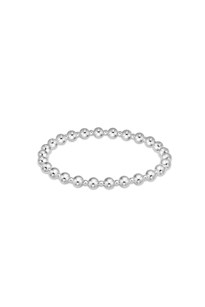 Classic Grateful Pattern 4mm Bead Bracelet Sterling