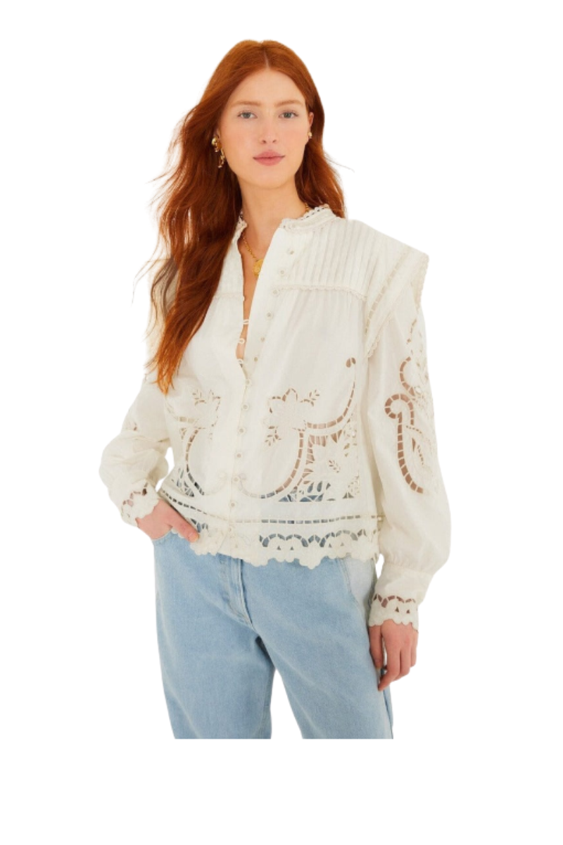 Off White Richilieu Blouse