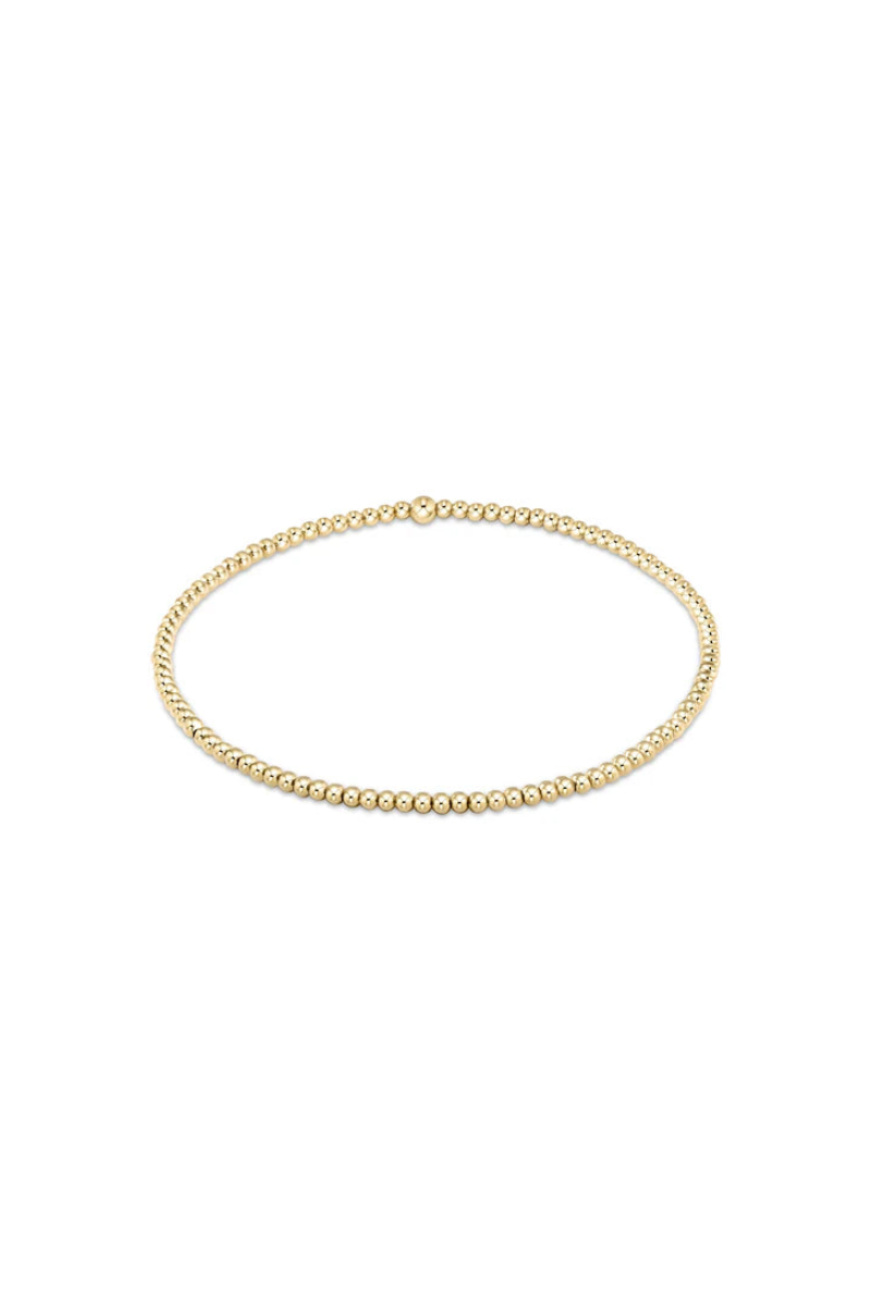 egirl Classic Gold 2mm Bead Bracelet