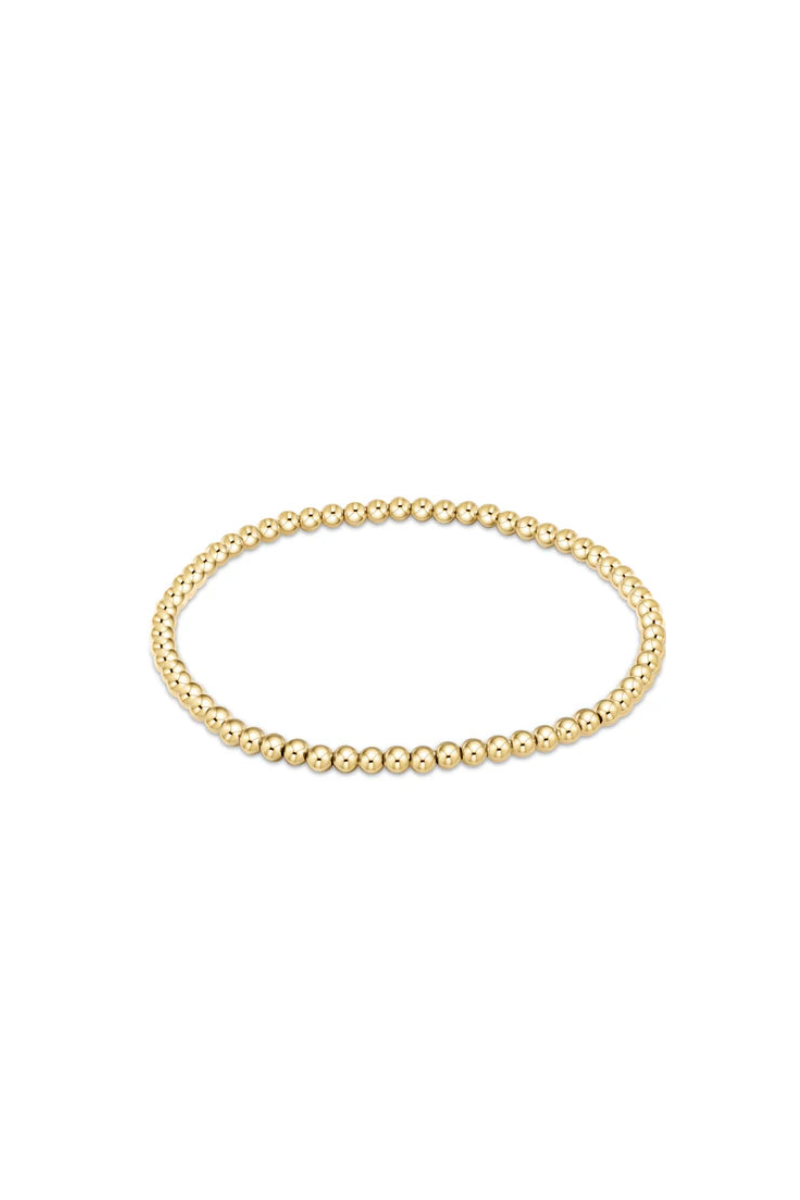 egirl Classic Gold 3mm Bead Bracelet