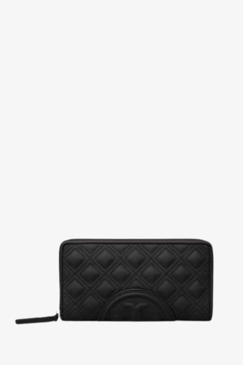 Tory Burch - Black Fleming Soft Zip Continental Wallet