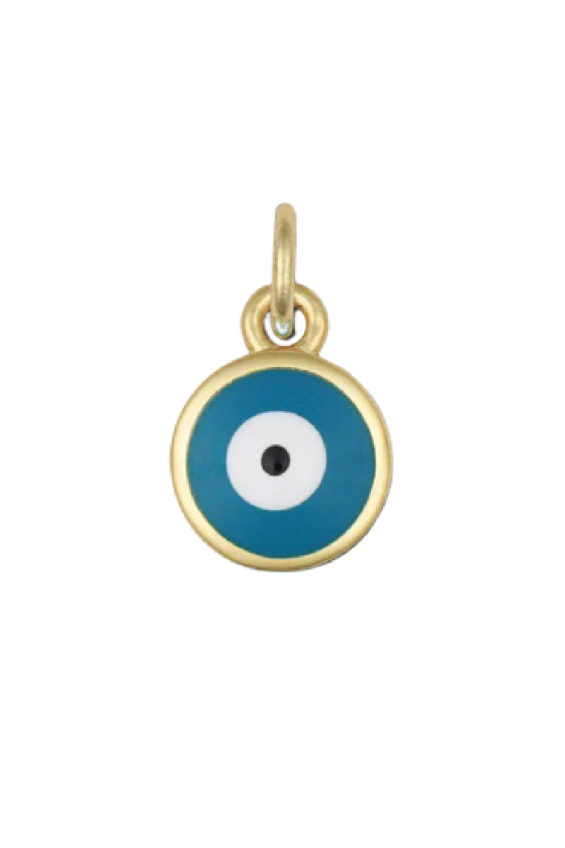 Blue Enamel Evil Eye Charm