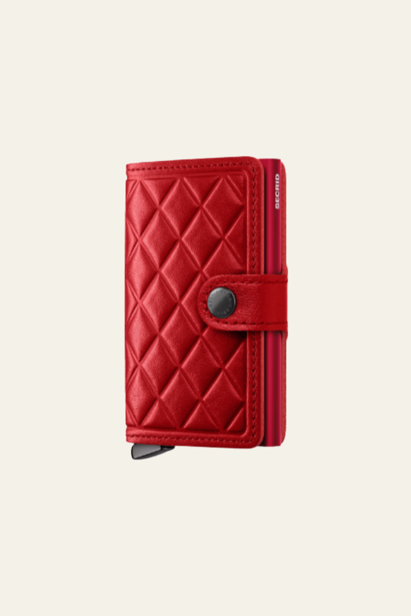 Premium Miniwallet - Emboss Diamond Red