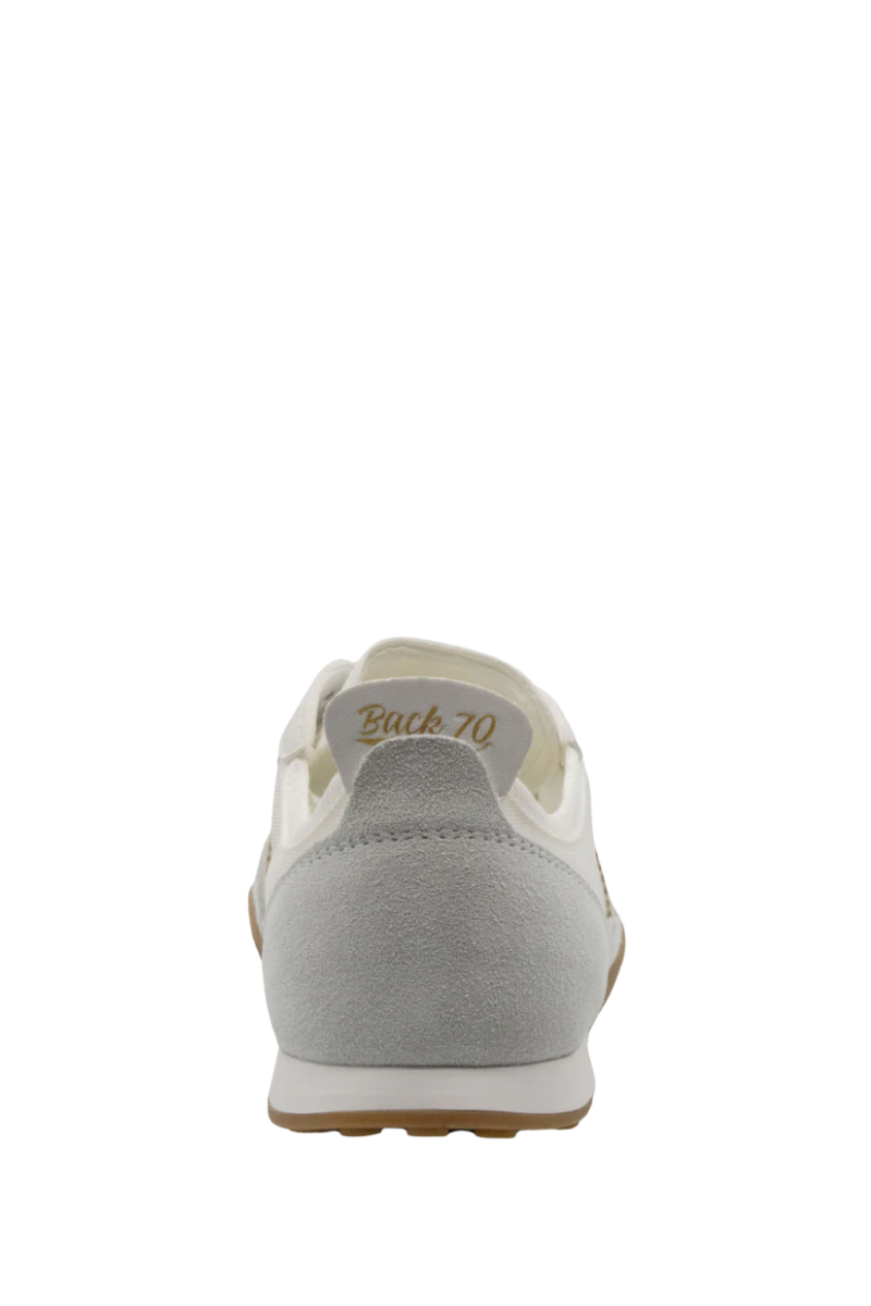Back 70 Streetwear Paris S26 in White Gold Sneakers