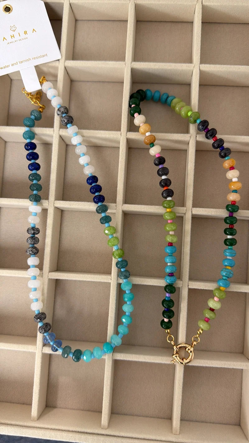 Seamoss Beaded Toggle Necklace