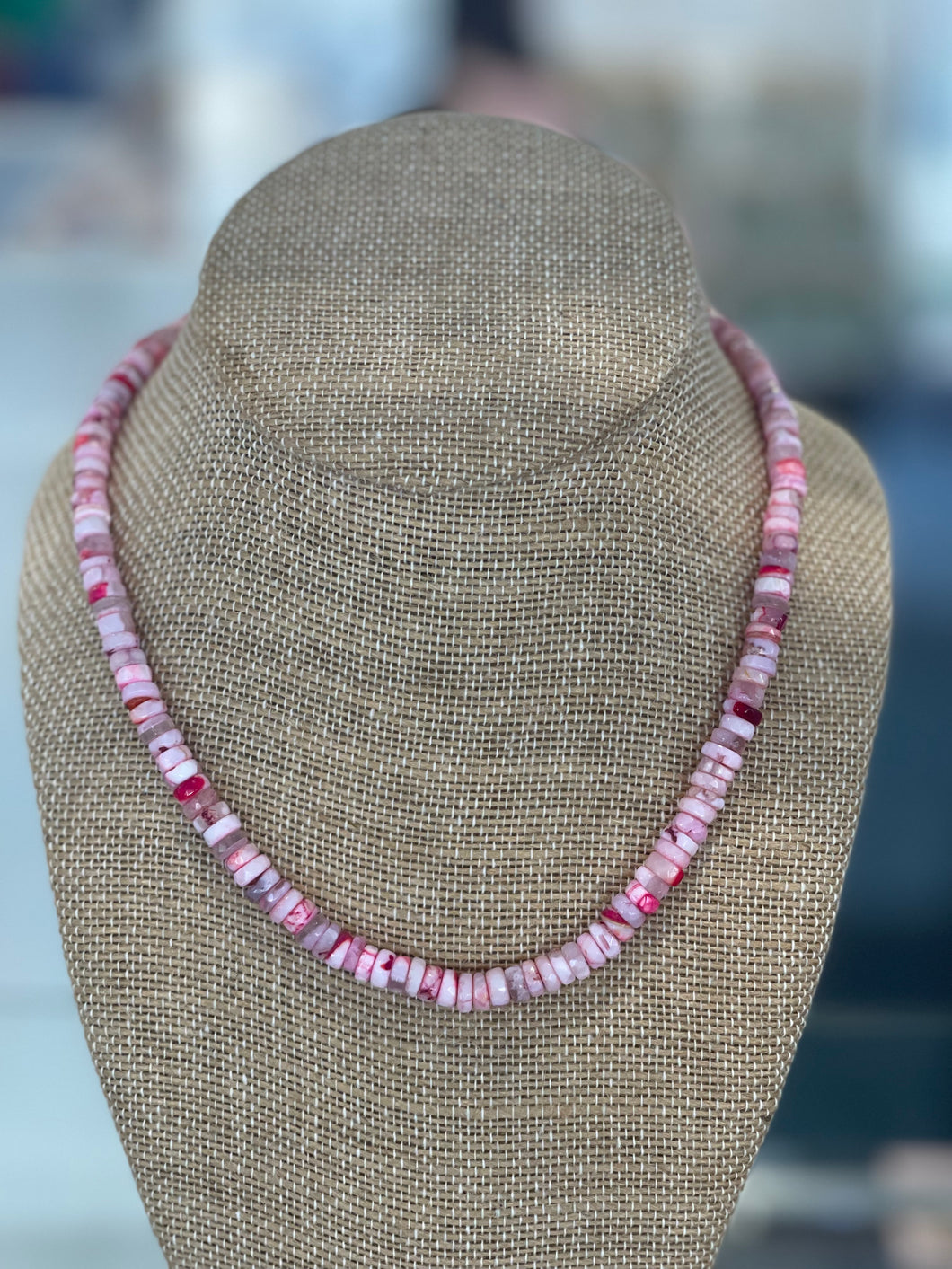 Vintage La Rose Pink Multistone Chain (VS82)
