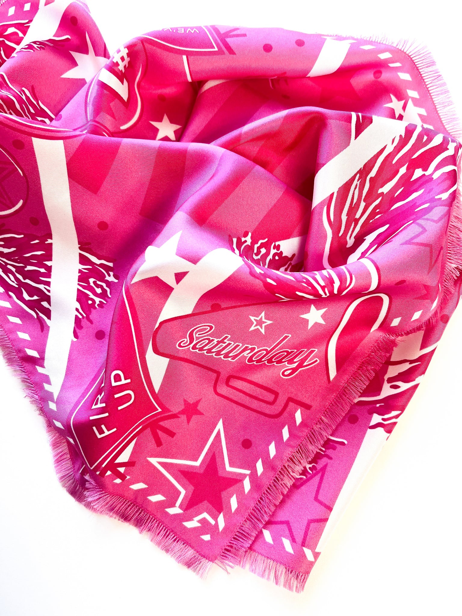 Think Pink® Fringed Spirit Scarf