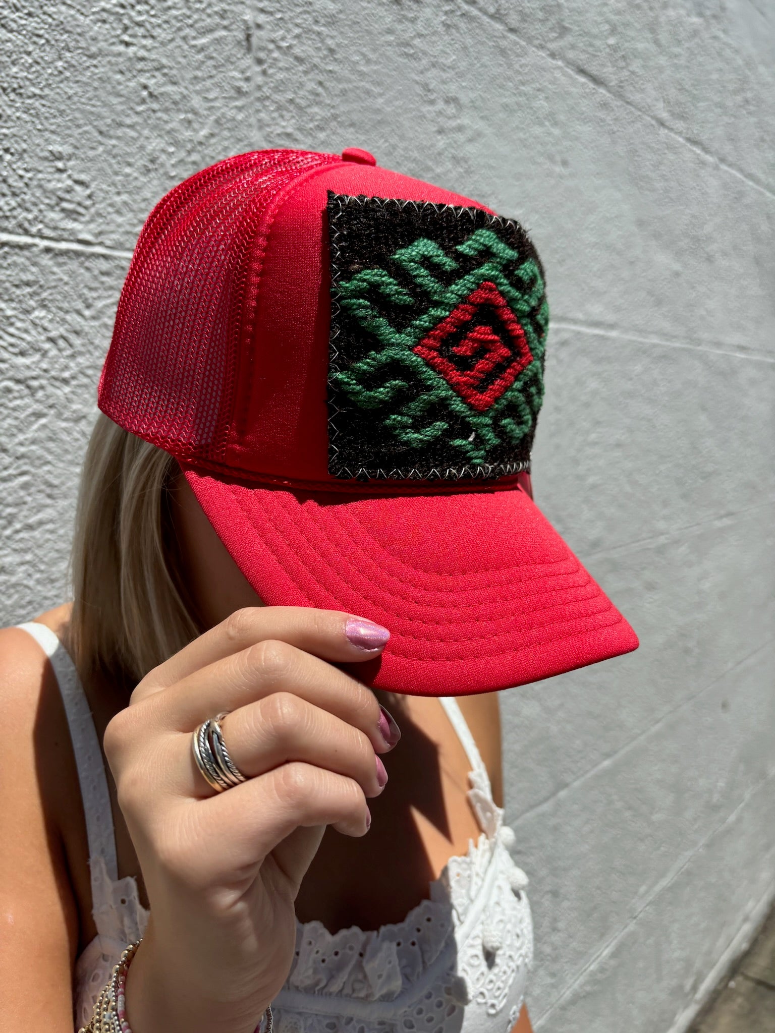 Kilim Patch Trucker Hat