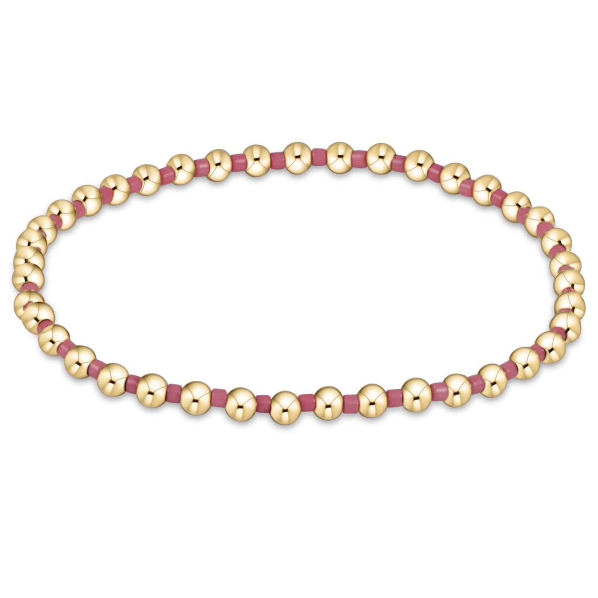 Hope Grateful Bracelet - Pink Metallic
