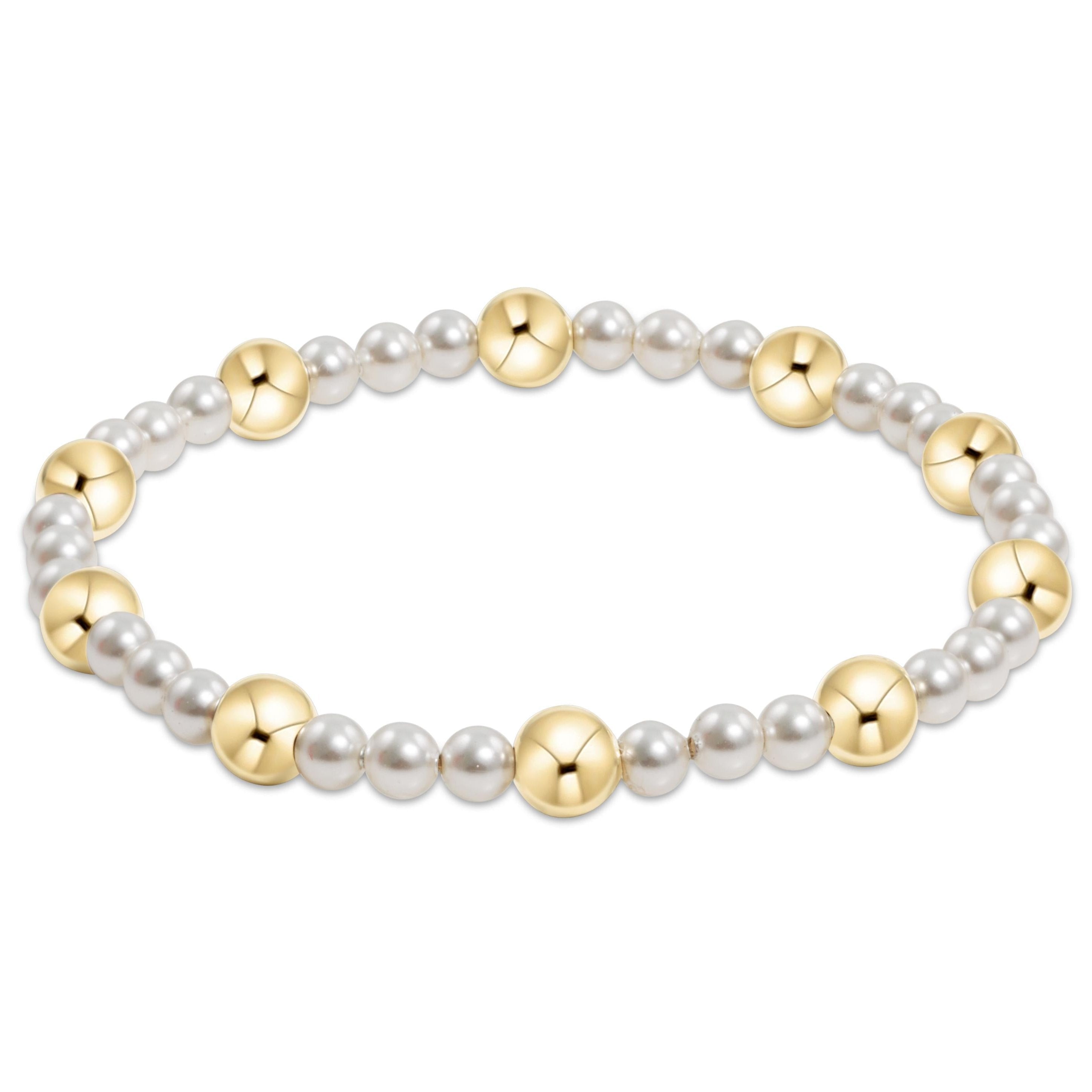 Pearl 6mm Bead Bracelet -