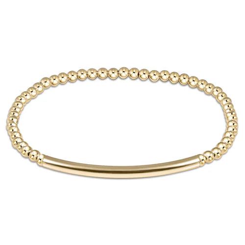 EXTENDS Classic Gold 3mm Bead Bracelet - Bliss Bar Smooth