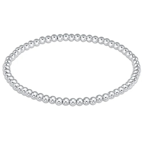 EXTENDS Classic Sterling 3mm Bead Bracelet