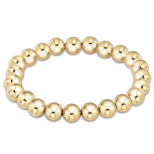 EXTENDS Classic Gold 8mm Bead Bracelet