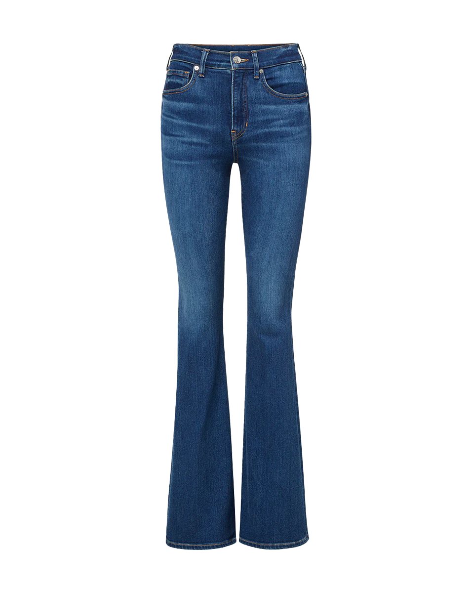 Veronica Beard - Bright Blue Beverly High Rise Skinny Flare Jean