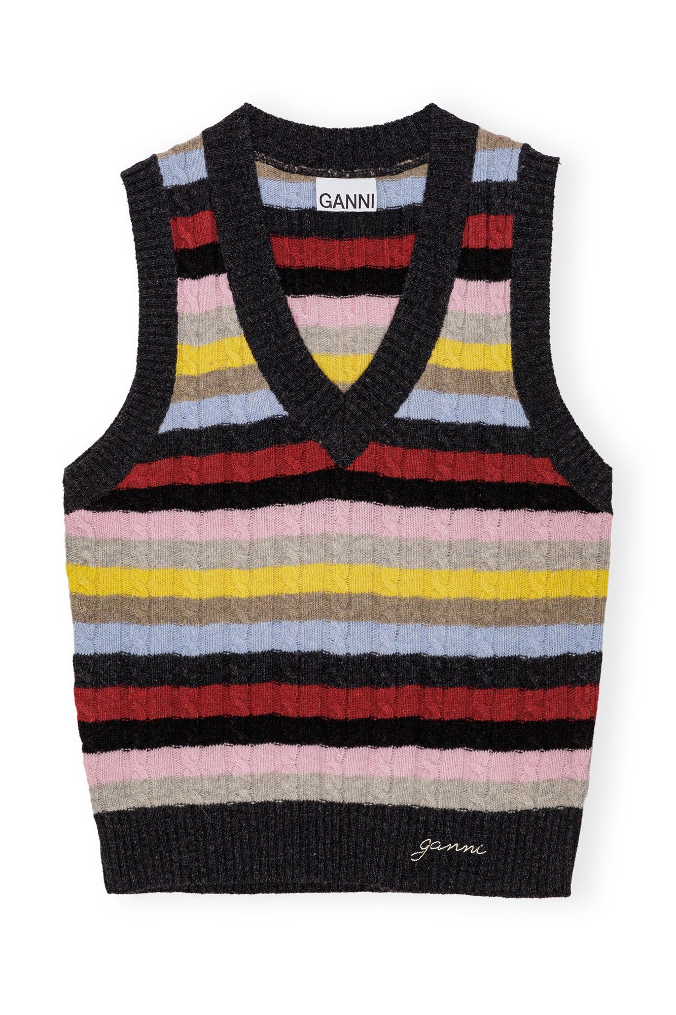 Logo Wool Mix Vest