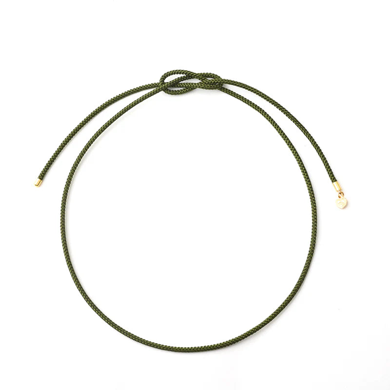 Olive Cord Necklace