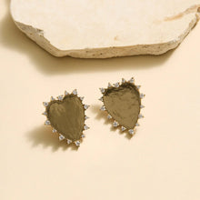 Load image into Gallery viewer, Mignonne Gavigan - Gold/Clear Everlasting Love Studs